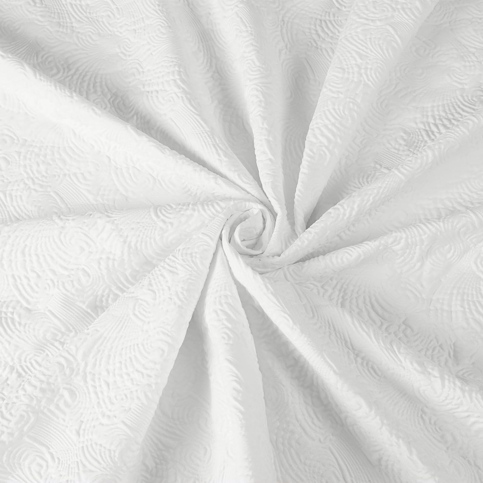 Fabric Shower Curtains for Bathroom Modern Cute, Wave Pattern 72" X 72" Long