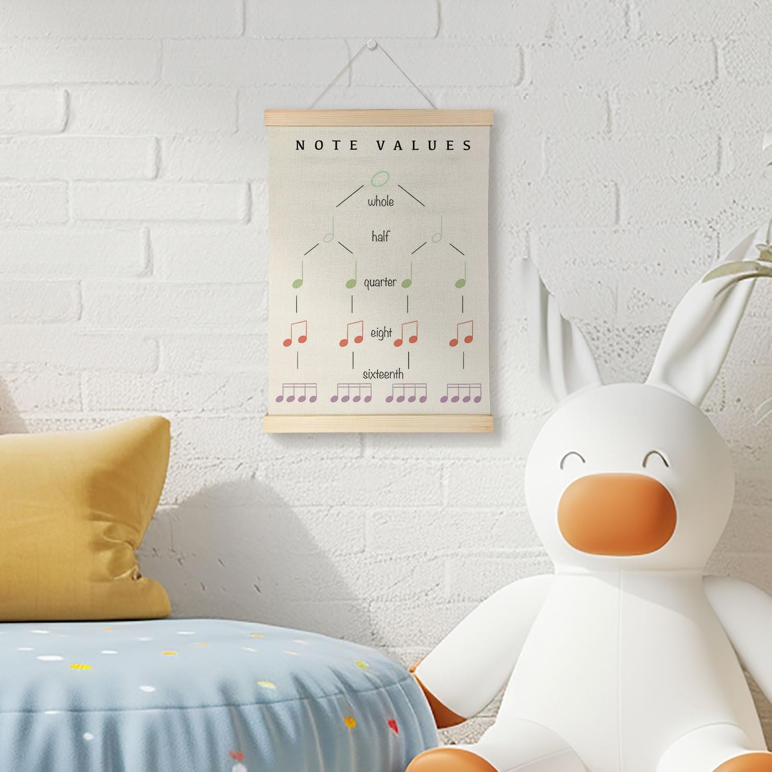 Coquette Teacher Wall Decor - Preppy Teacher Wall Art with Wooden Poster Hanger, for Office & Classroom, 12x16 Inch