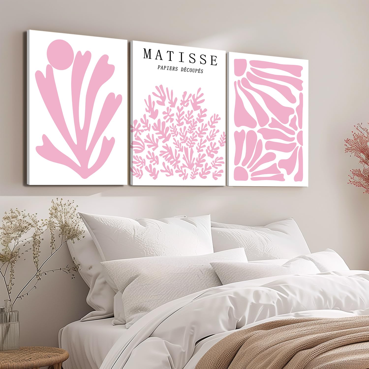 Trendy Blue Wall Art Set of 3, Preppy Navy Blue Wall Decor, Coquette Disco Lucky Me 8 Ball Poster Canvas Prints Aesthetic Pictures Room Dorm