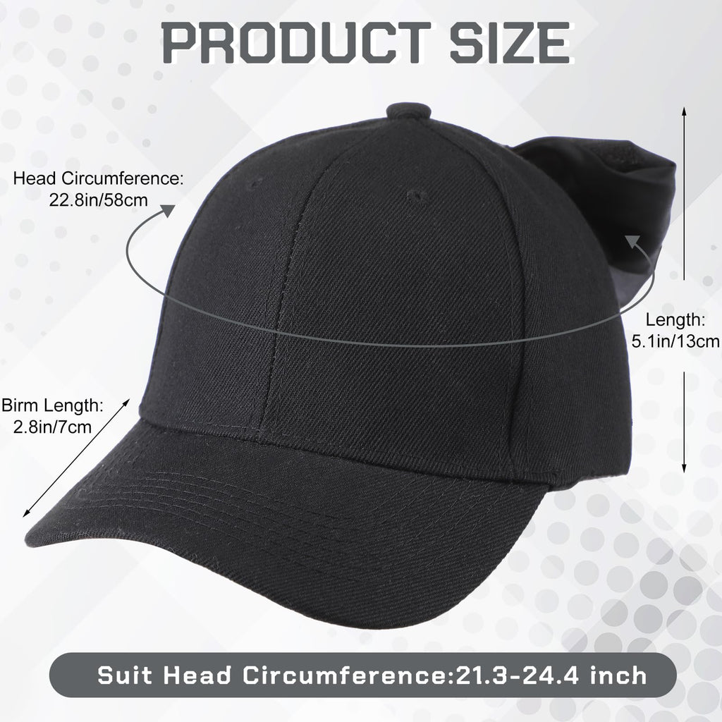 Coquette Bow-tie Summer Hat Ponytail Sun Hat Trucker Caps for Outdoor Sports Travel