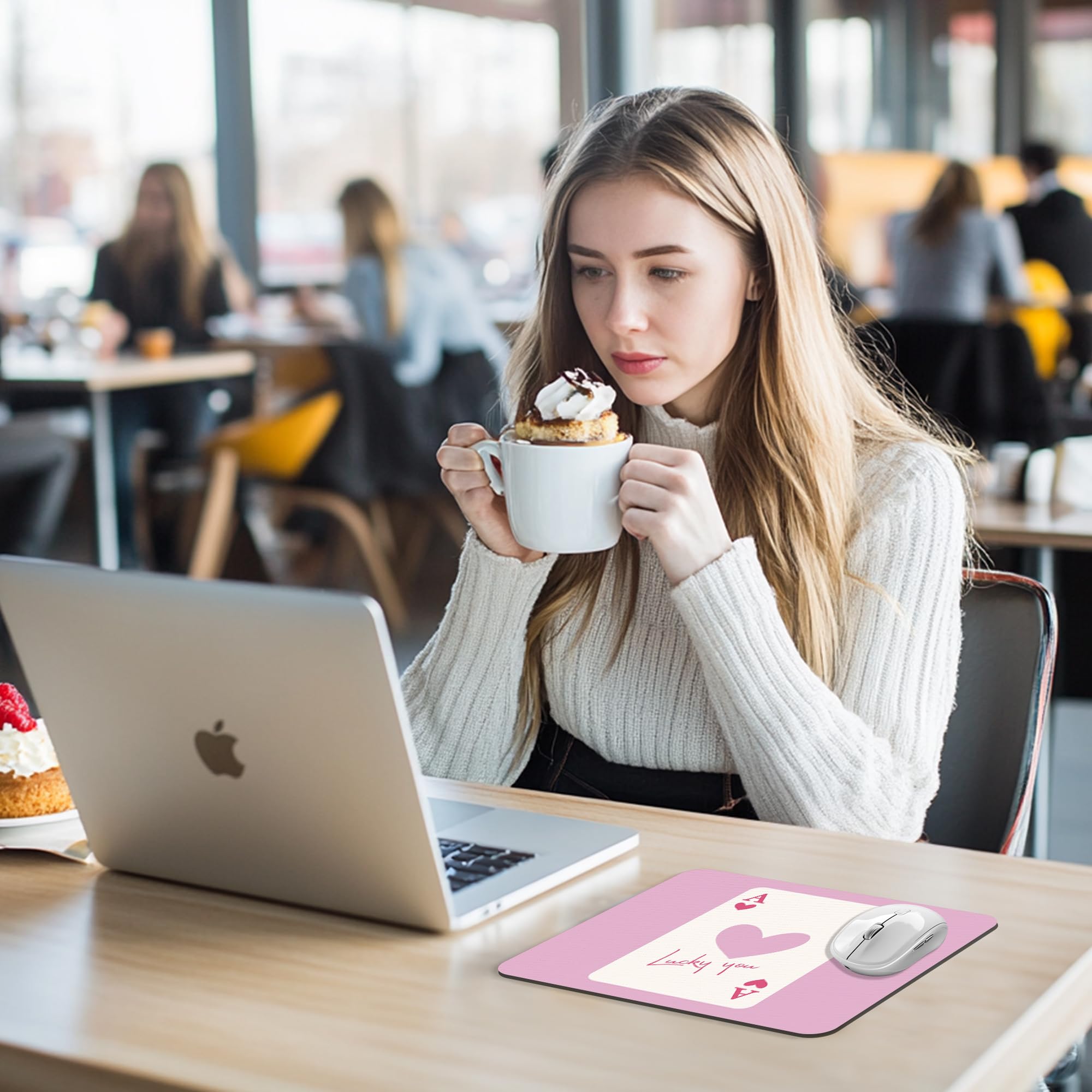 Coquette Mouse Pad, 9.5x8 Inches