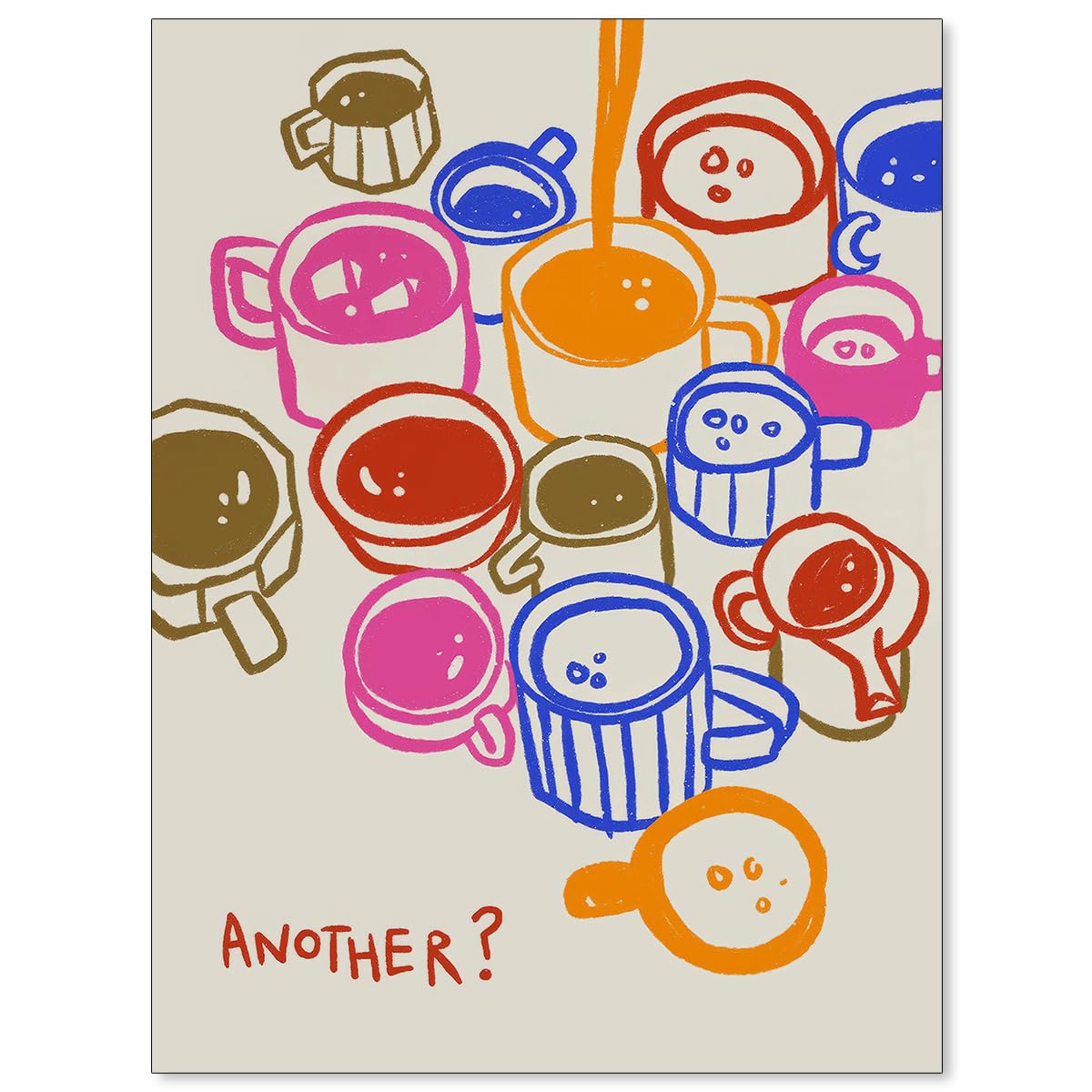 Modern Italian Kitchen Colorful Wall Art