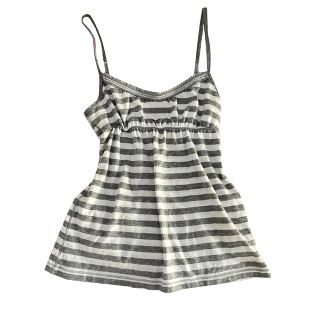 Emo Coquette Cropped Top Grunge 2000s Spaghetti Strap Tops Streetwear Vintage Camisole Y2k Cheetah Tops