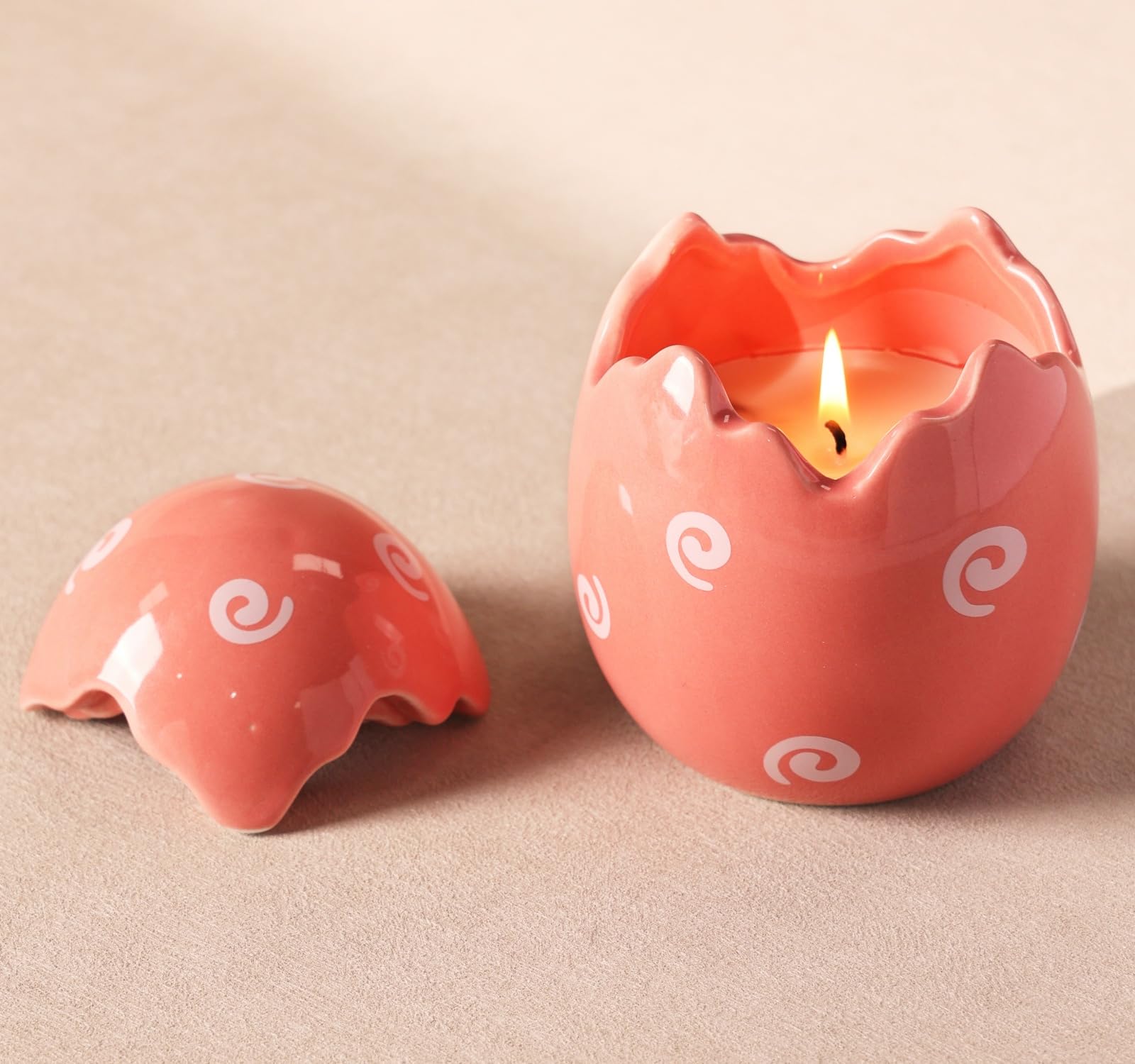 Candles for Spring Table Decorations- Easter Egg Decor Scented Candle 9oz, Spring Home Decor Centerpieces - Long Burning