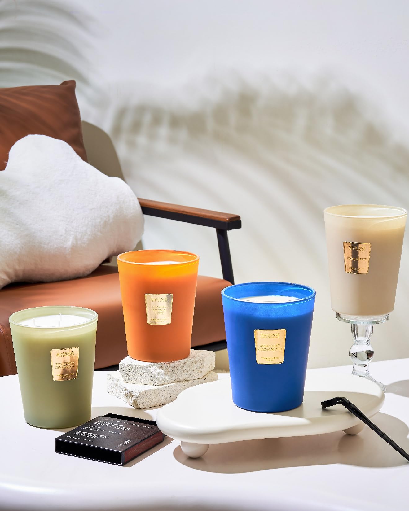 Large Soy Scented Candles, Non Toxic Natural Spring Candles 35oz 150 Hours Long Lasting Slow Burning