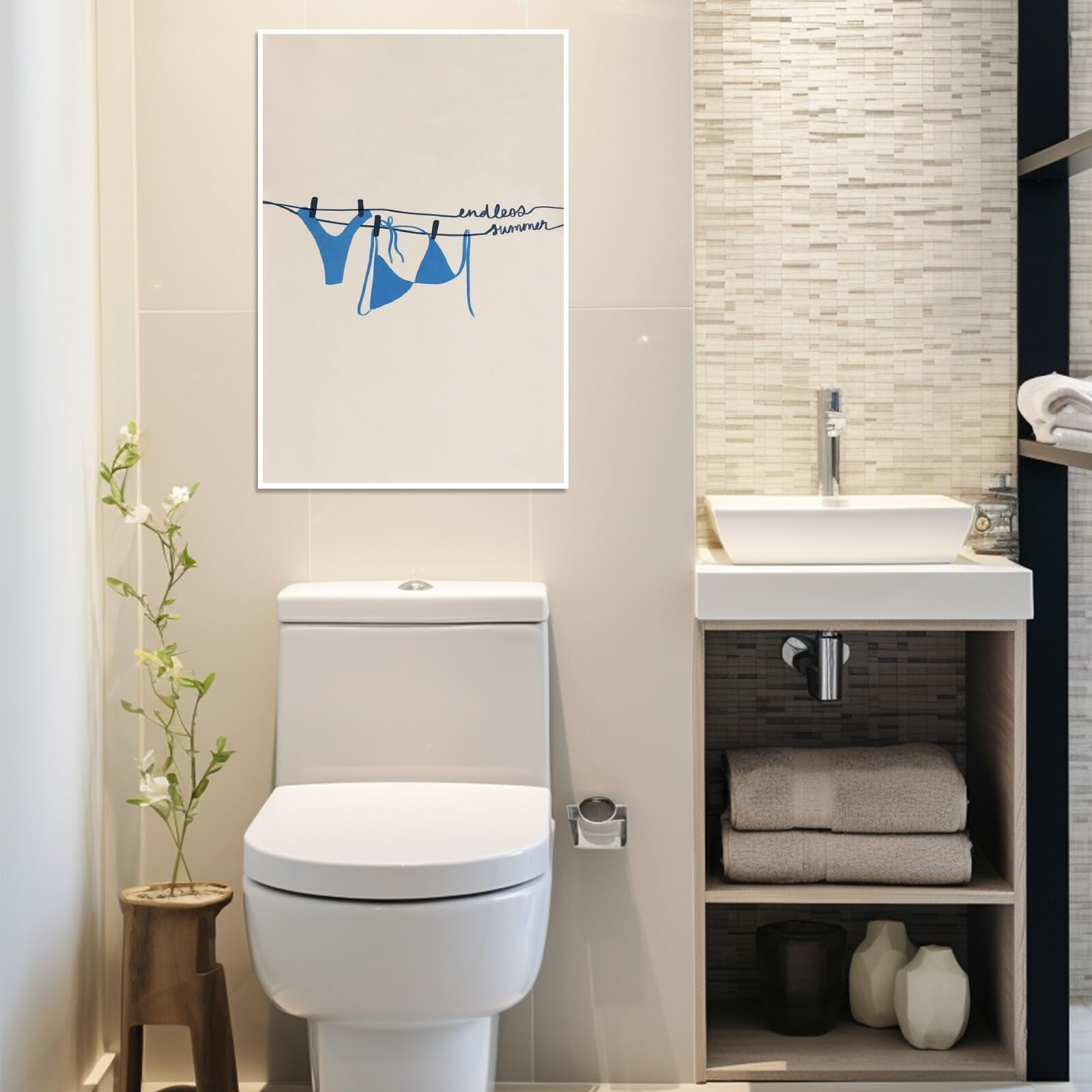 Ocean Inspired Aesthetic Print Coquette Wall Art Fun and Cute Decor