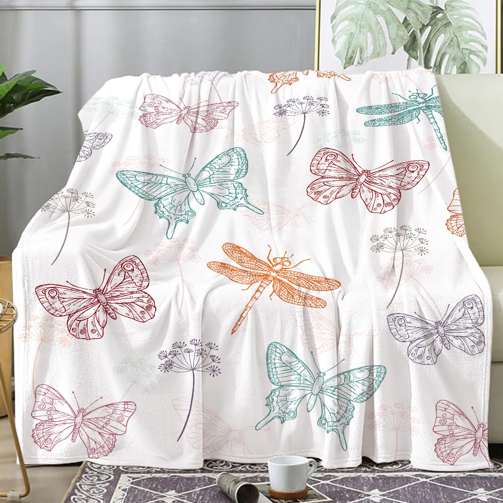 Super Soft Cozy Throw Blanket Flannel Fleece Lightweight Fuzzy Comfy Blankets for Couch Sofa Bed