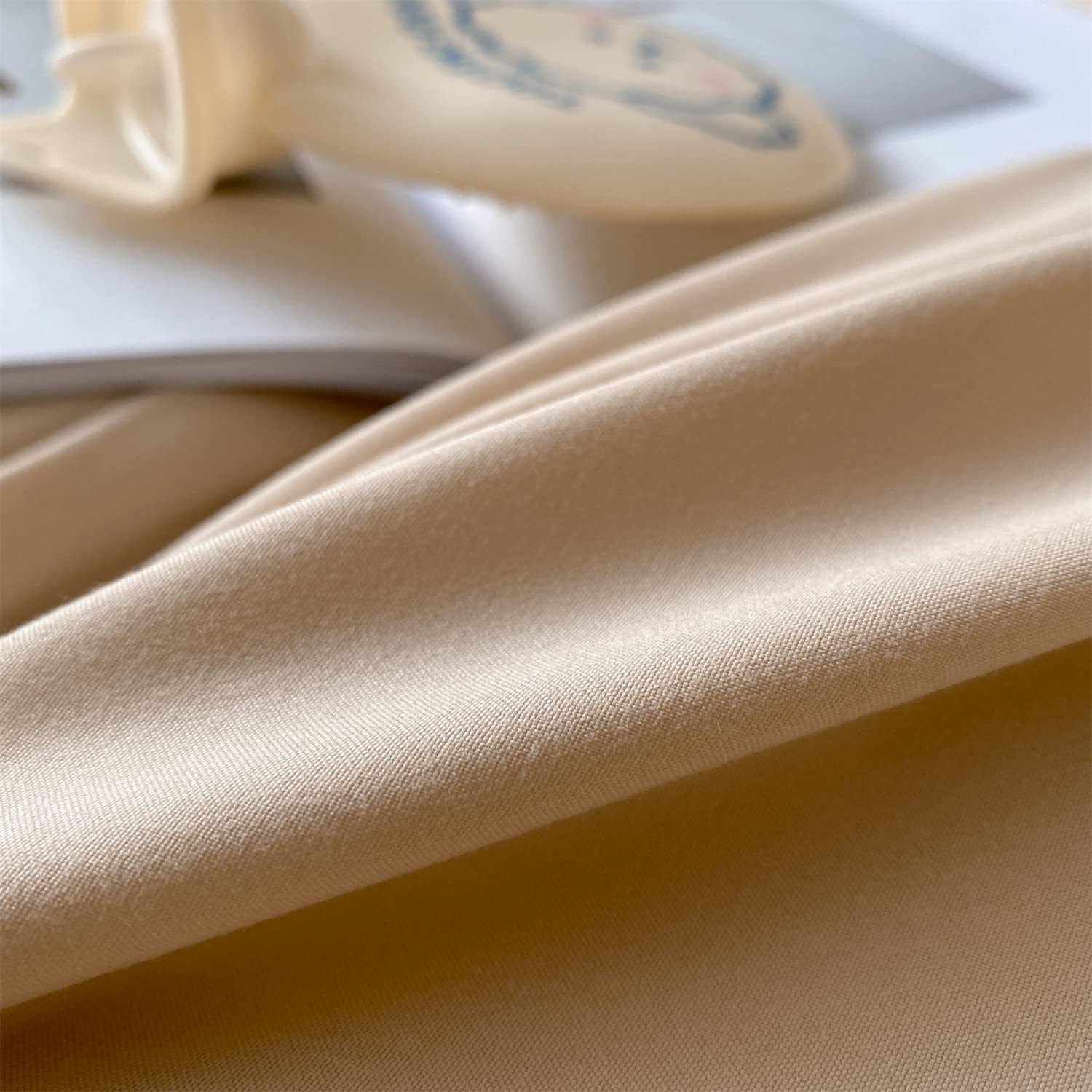 Chic Ruffle Lace Polyester Duvet Cover Set - Bedding-2 Piece Twin Duvet Cover with Zipper Closure - Ultra Soft and Light Weight