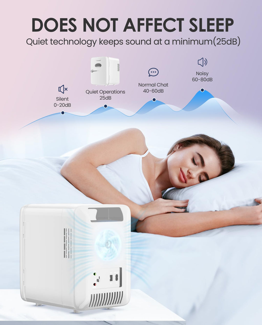 Skincare Fridge - Makeup Fridge for Refrigerating Skincare and Food, Mini Fridge Cooler and Warmer