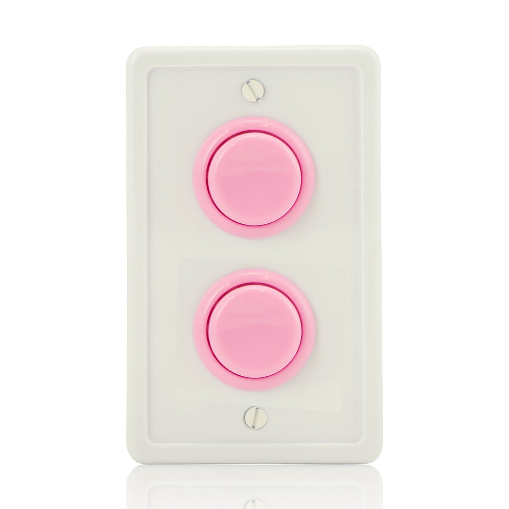 Faceplate Replacement Arcade Light Switch Plate Cover, Single Switch, 1-Gang Standard Size Rocker Wall Plate, Game Room Decorator, Kid Bedroom Wallplate