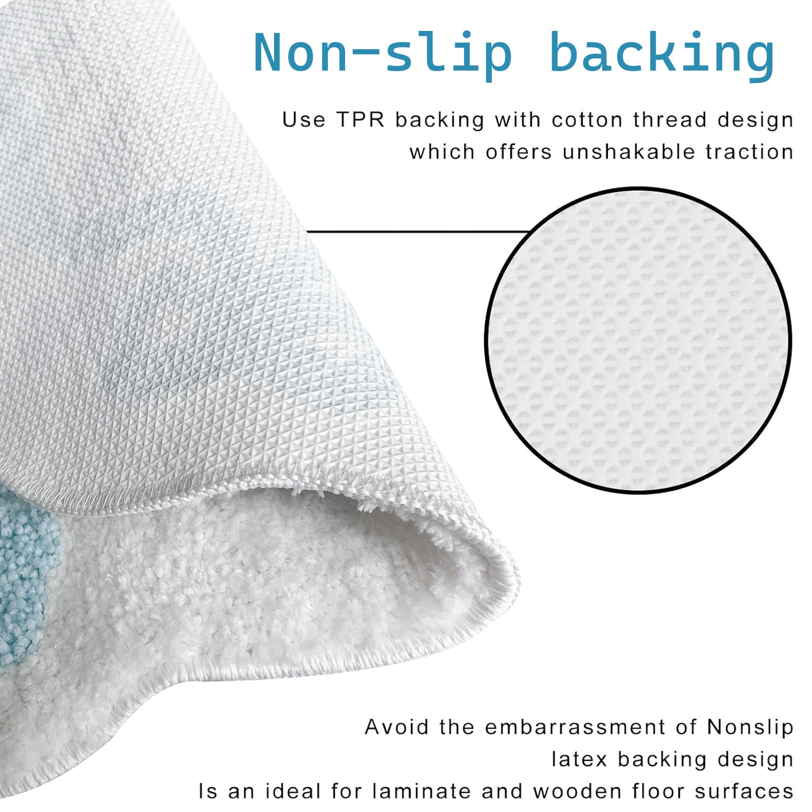 Coquette Bow Bathroom Mat Non Slip Bow Rug Cute Scallop Carpet Room Decor Microfiber Absorbent Bath Rug