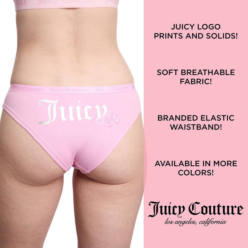 Juicy Couture Women's Cotton Underwear Set 5 Pack