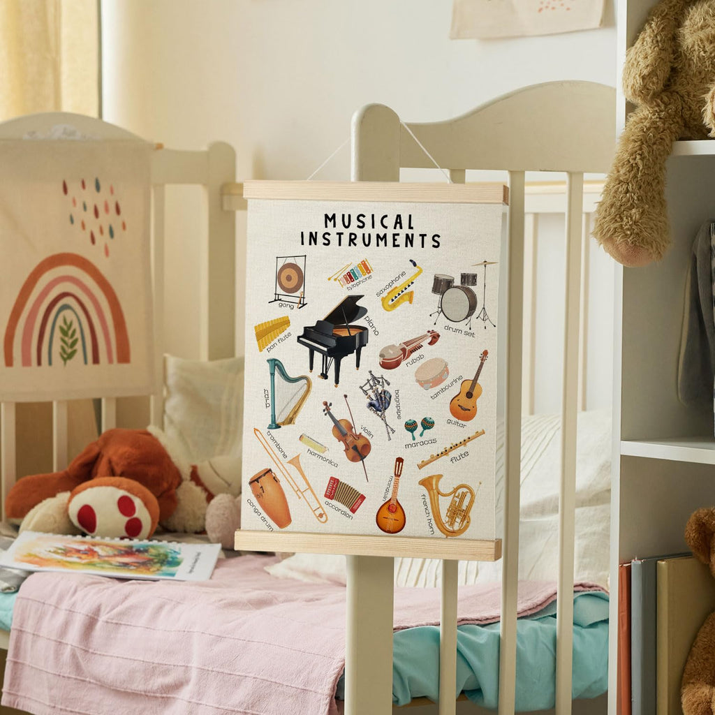 Coquette Teacher Wall Decor - Preppy Teacher Wall Art with Wooden Poster Hanger, for Office & Classroom, 12x16 Inch