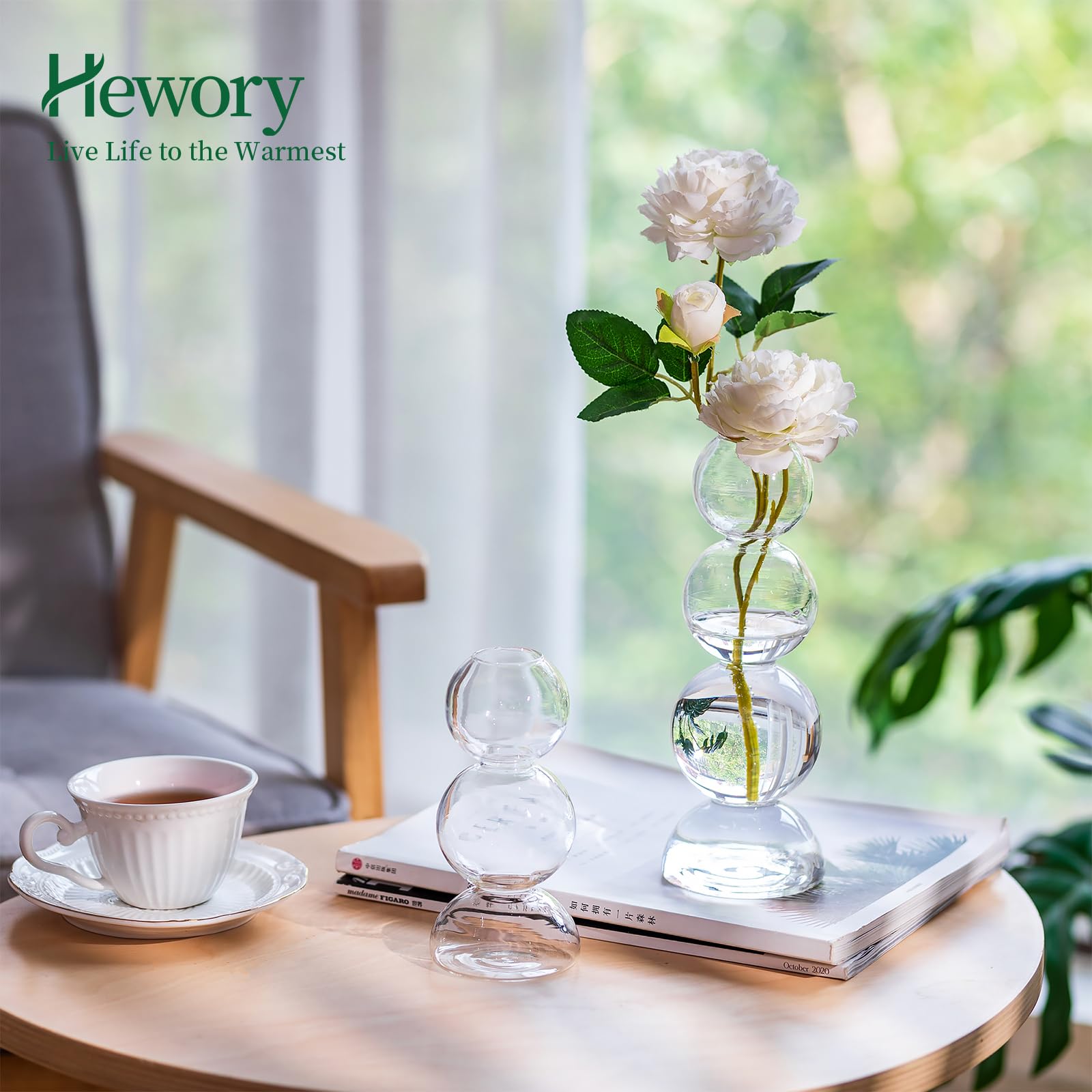 Glass Bubble Vases for Flowers