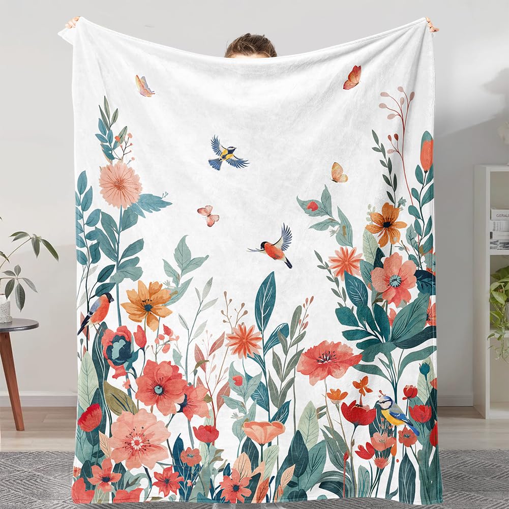 Super Soft Cozy Throw Blanket Flannel Fleece Lightweight Fuzzy Comfy Blankets for Couch Sofa Bed