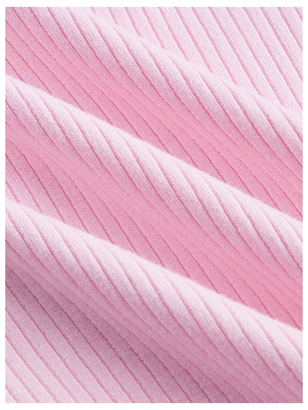 Women's Bowknot Front Short Sleeve Rib Knit Lettuce Trim Crop Top T Shirts