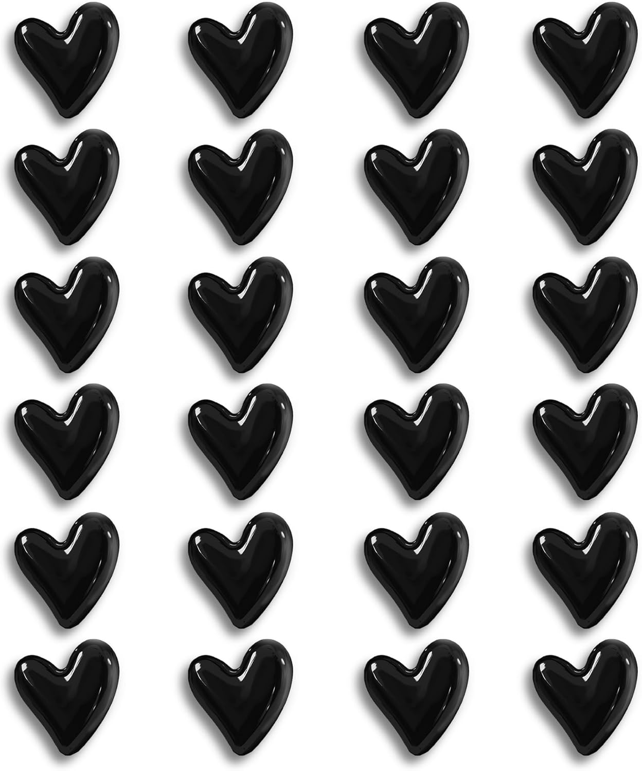 New 24PCS Fridge Magnets Cute Love Heart Refrigerator Magnets, Decorative Magnets