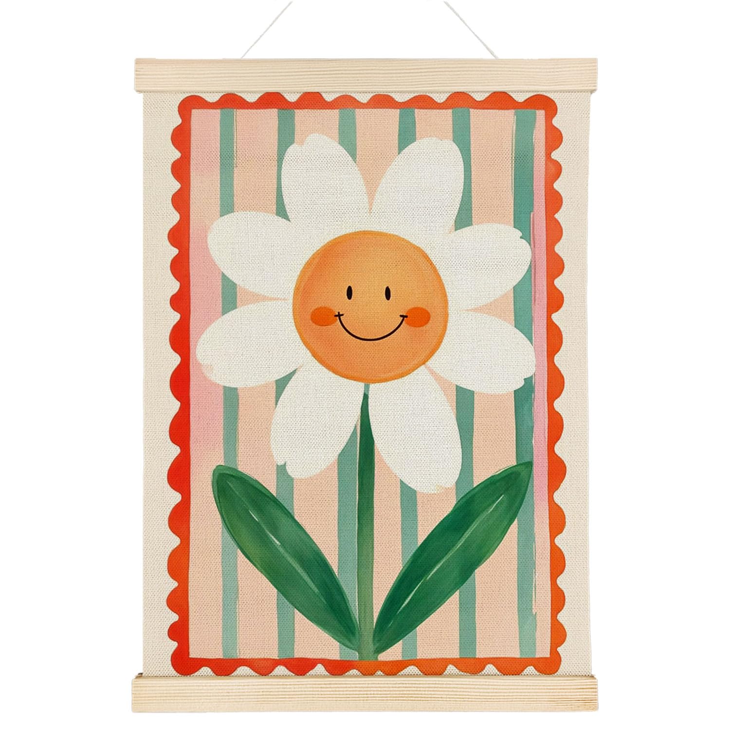 Coquette Teacher Wall Decor - Preppy Teacher Wall Art with Wooden Poster Hanger, for Office & Classroom, 12x16 Inch