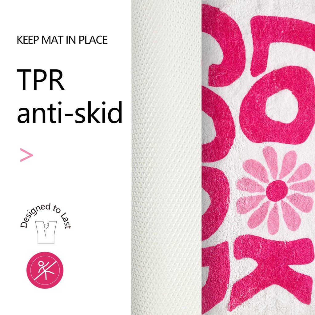 You Look Good Bath Mat Flower Bathroom Rug, Soft Absorbent Water Non Slip Rug, Superior Washable Microfiber (21"x25")