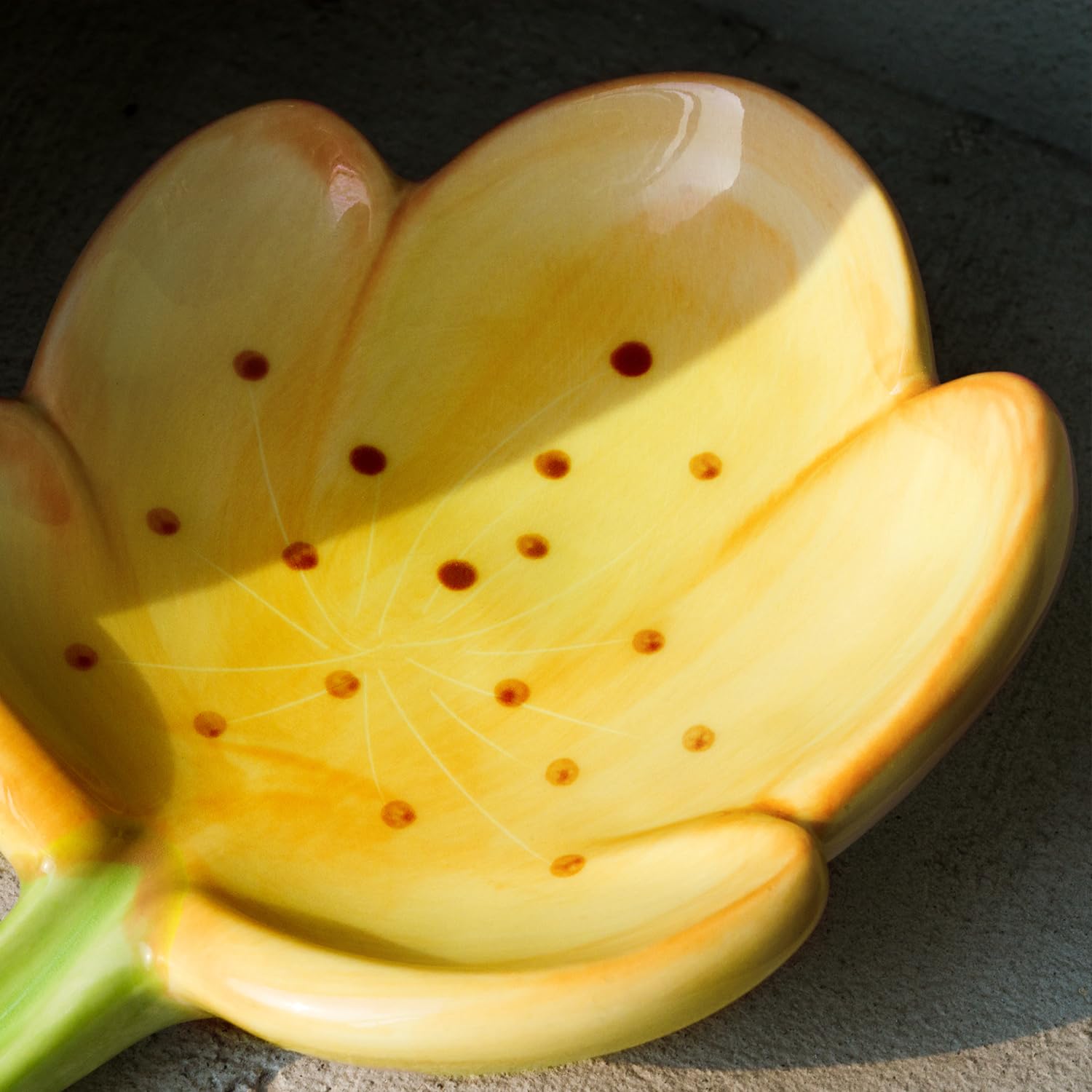 Ceramic Flower Soap Dish Holder for Bathroom