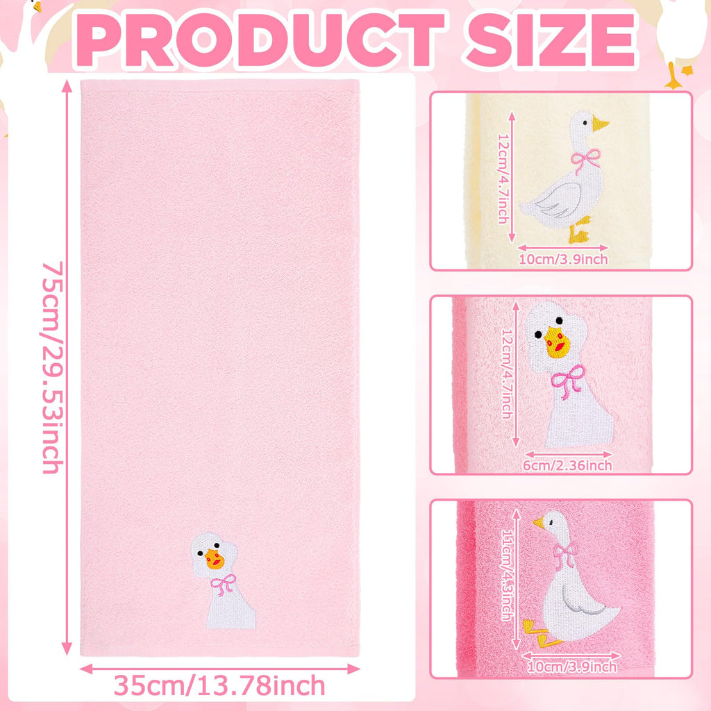 Hand Towels Embroidered Decorative Towel 100% Cotton Soft Absorbent Kitchen Facecloth Preppy Bathroom Decor 13.7 x 29.5''