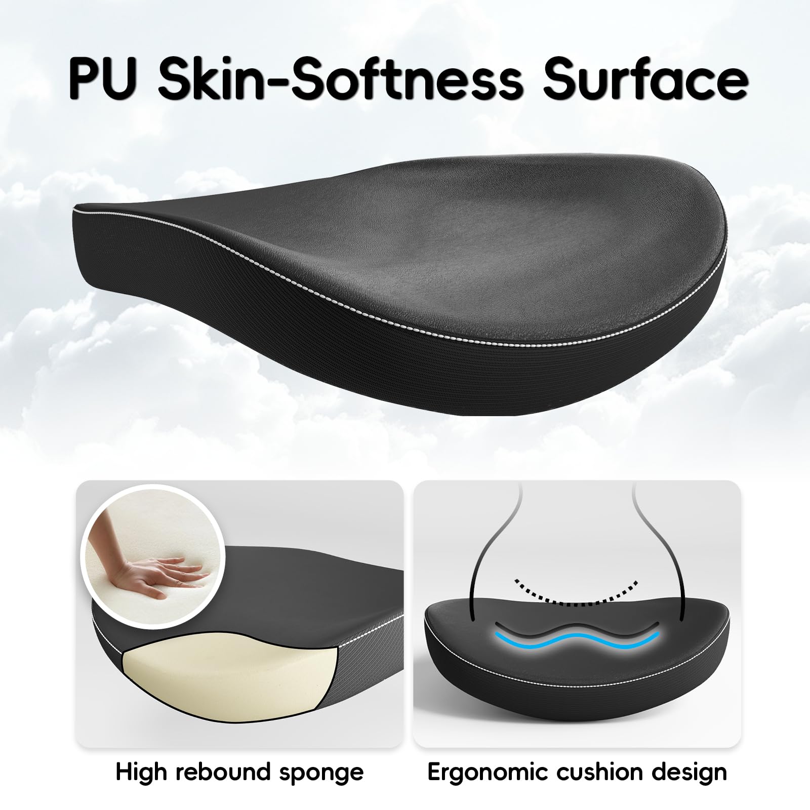 Ergonomic Desk Chair-Computer X-Shaped Chair Mesh PU Leather with Adjustable Lumbar Support-Executive Chair High Back with Headrest Flip-Up Arms for Long Hours