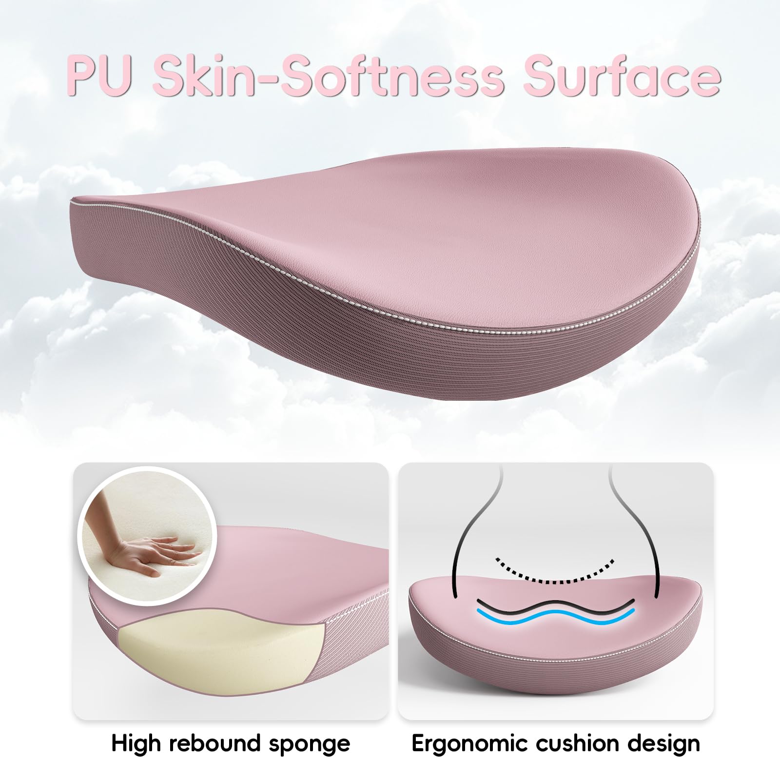 Ergonomic Desk Chair-Computer X-Shaped Chair Mesh PU Leather with Adjustable Lumbar Support-Executive Chair High Back with Headrest Flip-Up Arms for Long Hours