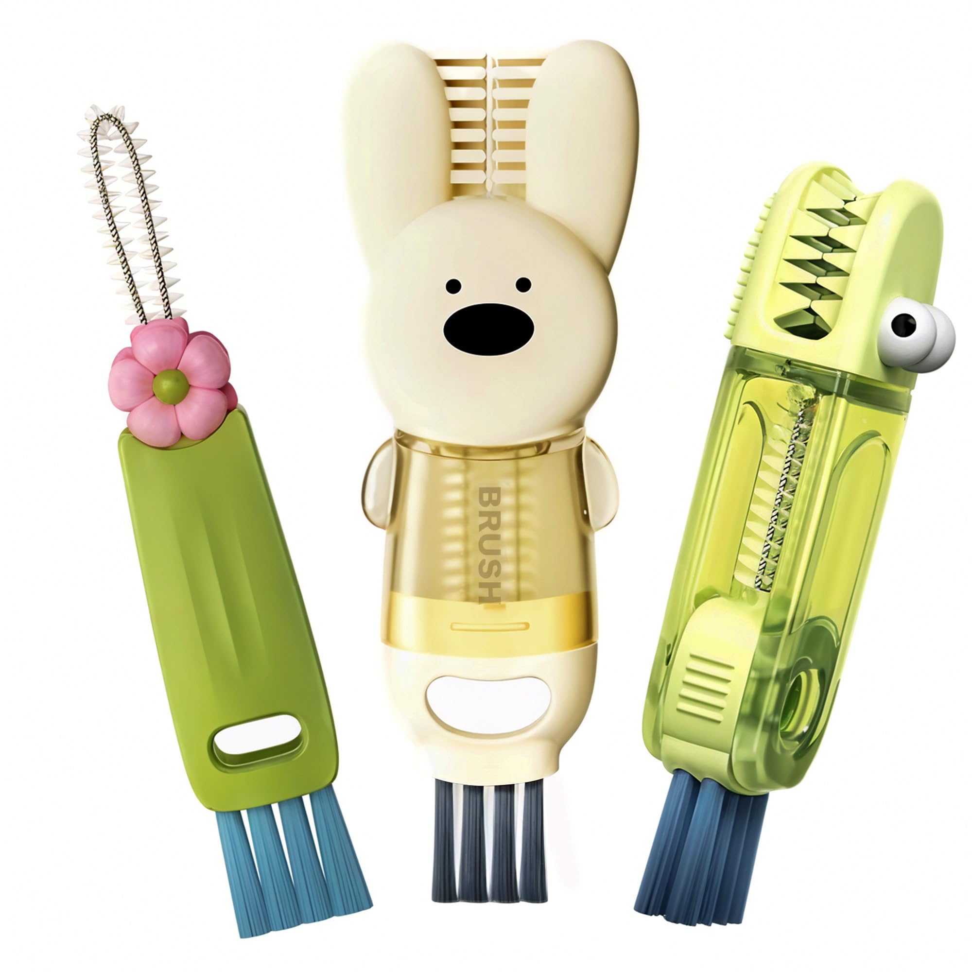 Cup Lid Cleaning Brush, 3 in 1 Cup Cleaner Brush New Multifunctional Lid Cleaner Lid Brush Cleaning Tool Multipurpose