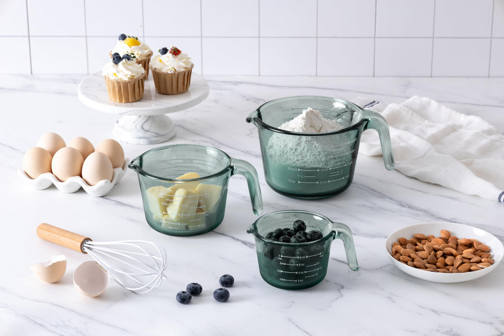 Glass Measuring Cups - Ideal for Cooking and Baking