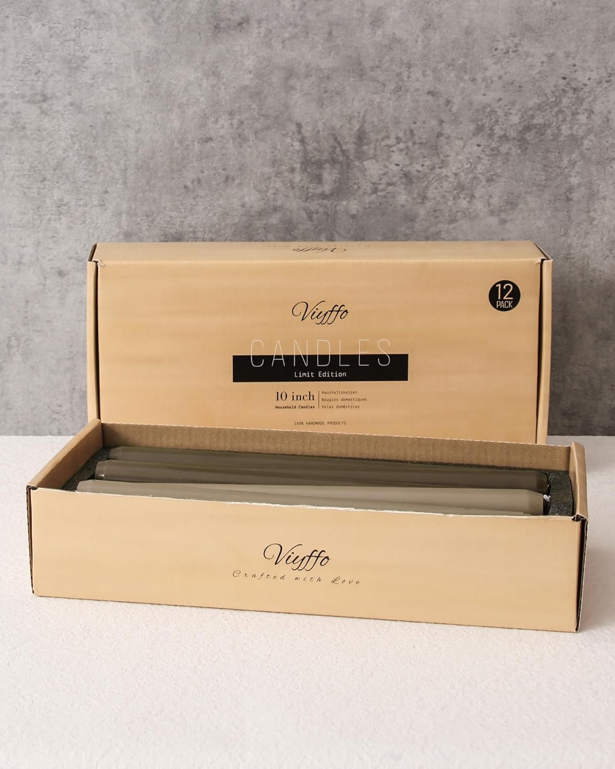 Taper Candles Unscented Smokeless Long Tall Tapered Candle for Candlesticks SticksHome Decor Dinner