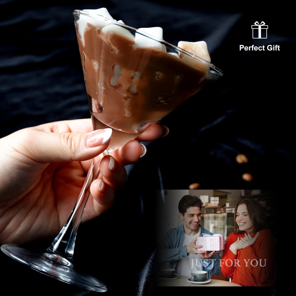 Chocolate Espresso Martini Candle â€?Scented Soy Wax Candle with Coffee & Cocoa Aromas, Long-Lasting 40H Burn Time