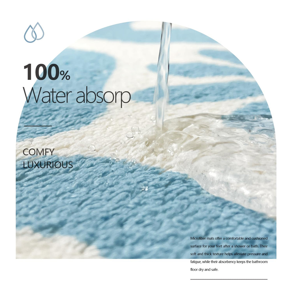 You Look Good Bath Mat Flower Bathroom Rug, Soft Absorbent Water Non Slip Rug, Superior Washable Microfiber (21"x25")