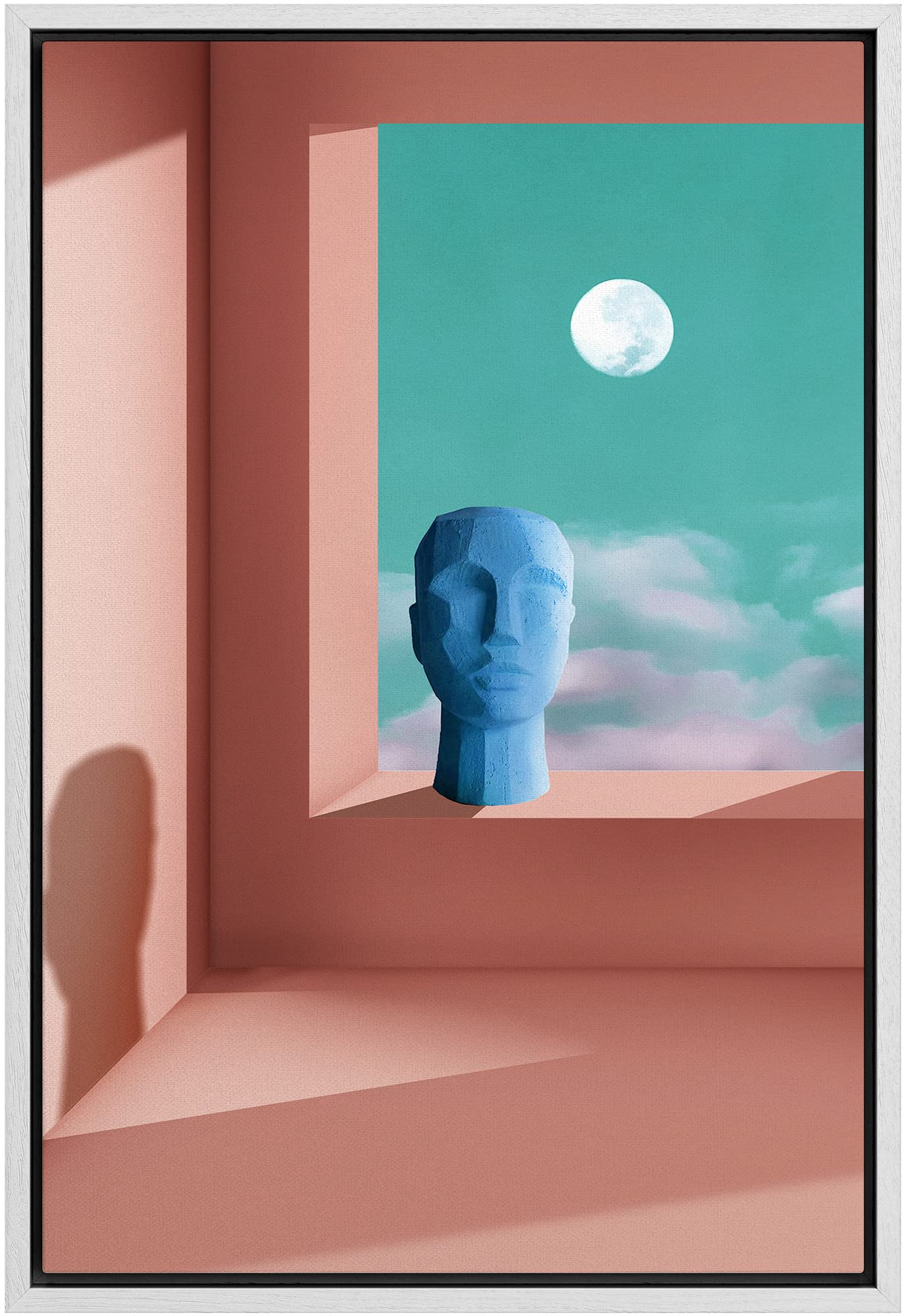 Framed Multicolored Disco Ball Canvas Print â€?Preppy Wall Art for Living Room, Bedroom, or Office