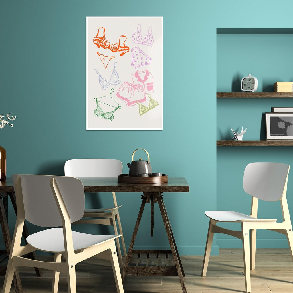 Ocean Inspired Aesthetic Print Coquette Wall Art Fun and Cute Decor