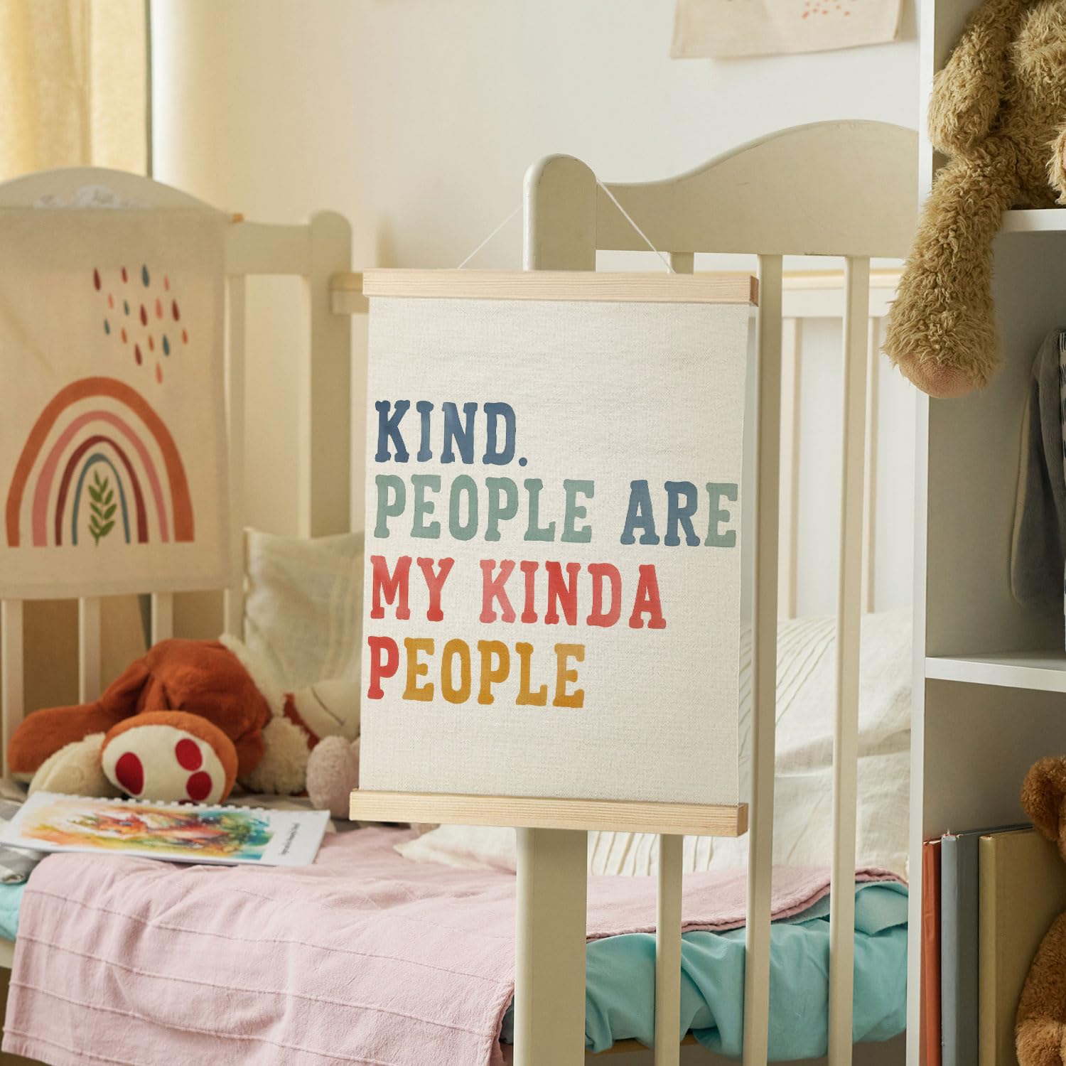 Coquette Teacher Wall Decor - Preppy Teacher Wall Art with Wooden Poster Hanger, for Office & Classroom, 12x16 Inch