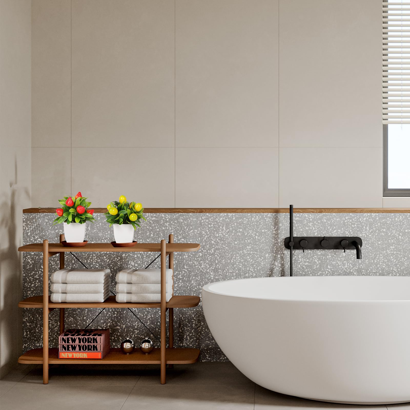 Fruit Artificial Plants Fake Fruit Potted Plant 6inches Fake 4pcs Tree with Small Pot Mini Fake Plant Decor