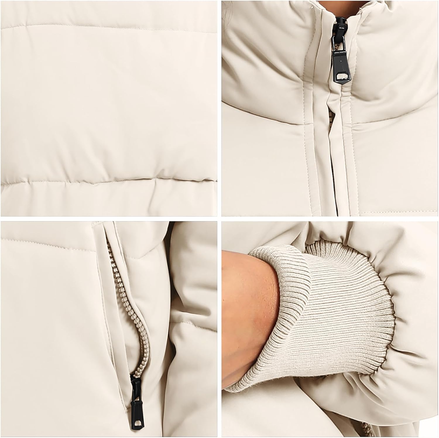 Women's Winter Baggy Zip Puffer jackets Short Down Jacket Coat