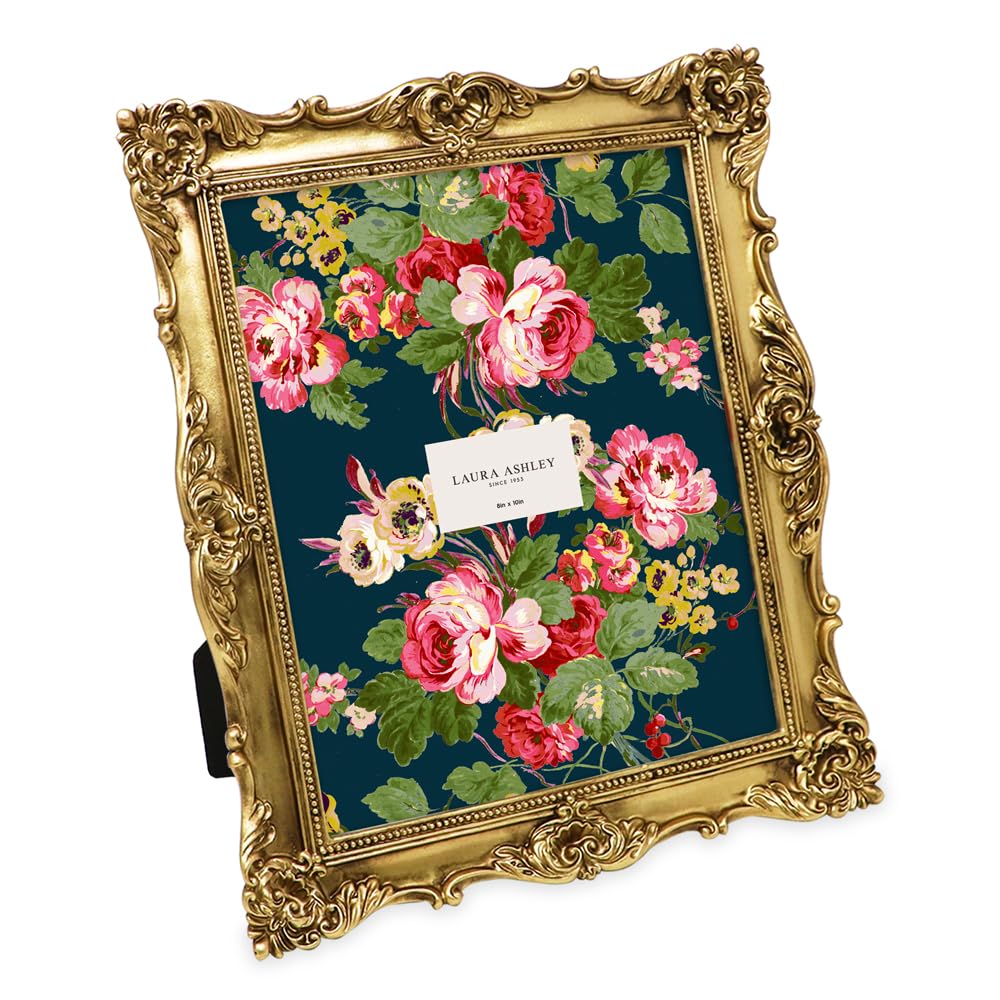 Resin Picture Frame â€?Handcrafted Floral Design with Easel for Tabletop and Wall Display
