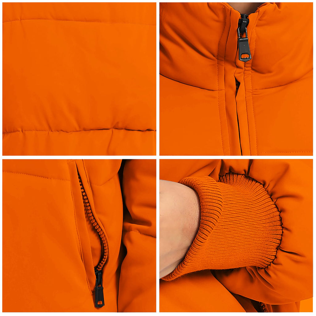 Women's Winter Baggy Zip Puffer jackets Short Down Jacket Coat