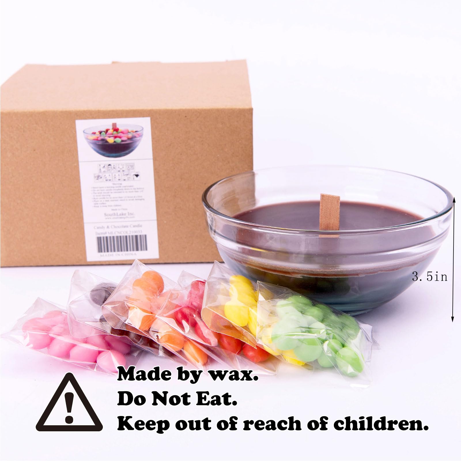 Cereal Bowl with Metal Spoon Scented Soy Candle