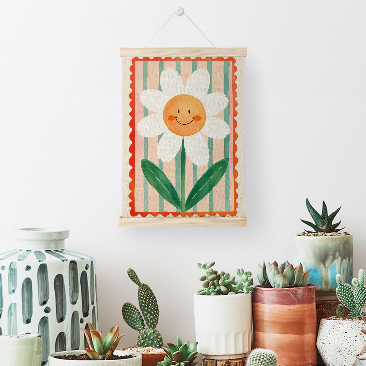 Coquette Teacher Wall Decor - Preppy Teacher Wall Art with Wooden Poster Hanger, for Office & Classroom, 12x16 Inch