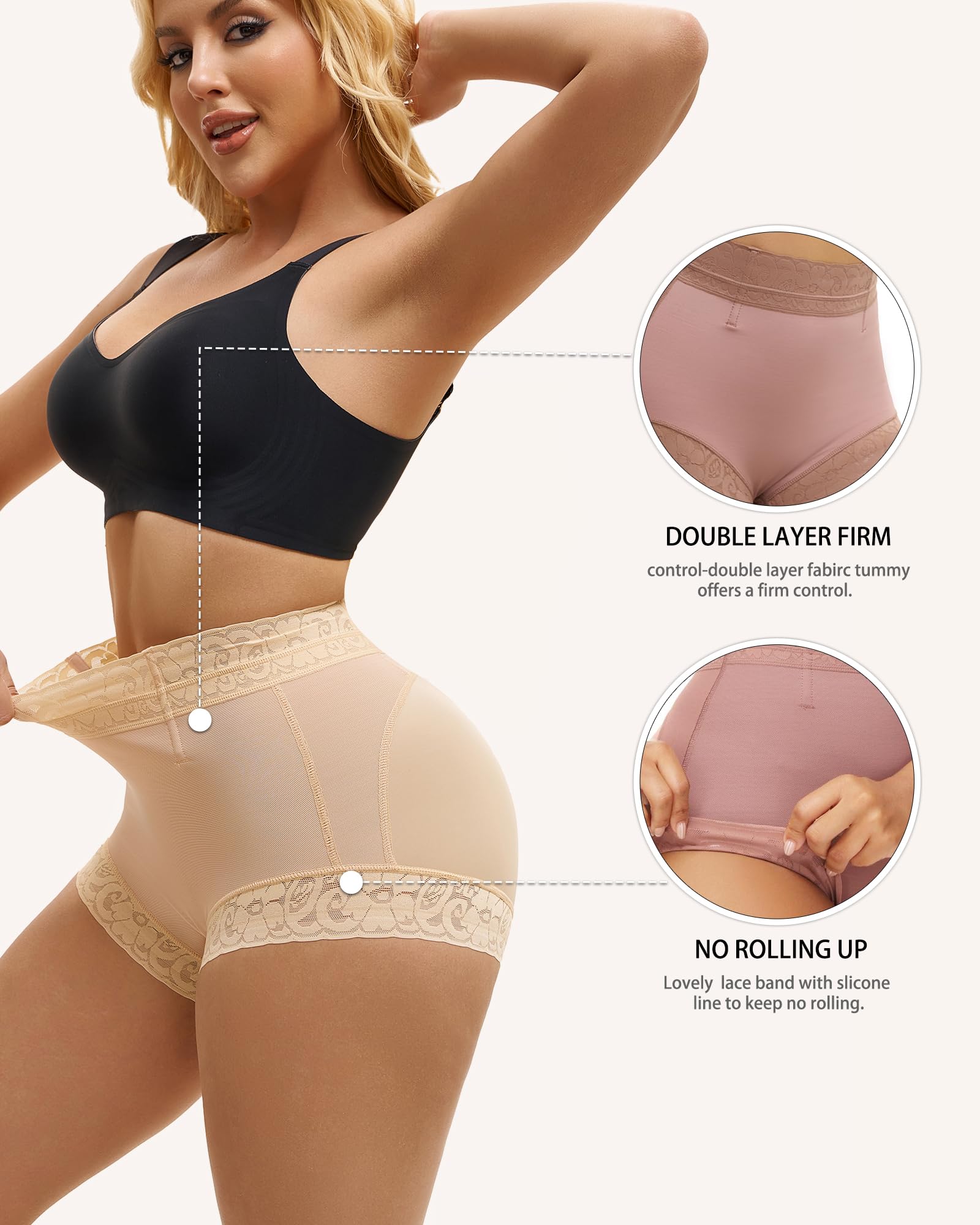 Fajas Colombianas Shorts Shapewear Tummy Control Body Shaper for Women Curvy Faja Shorts Compression Garments