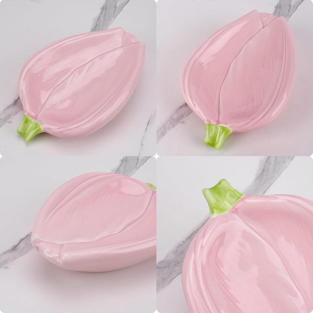 Ceramics Rose Soap Dish Holder