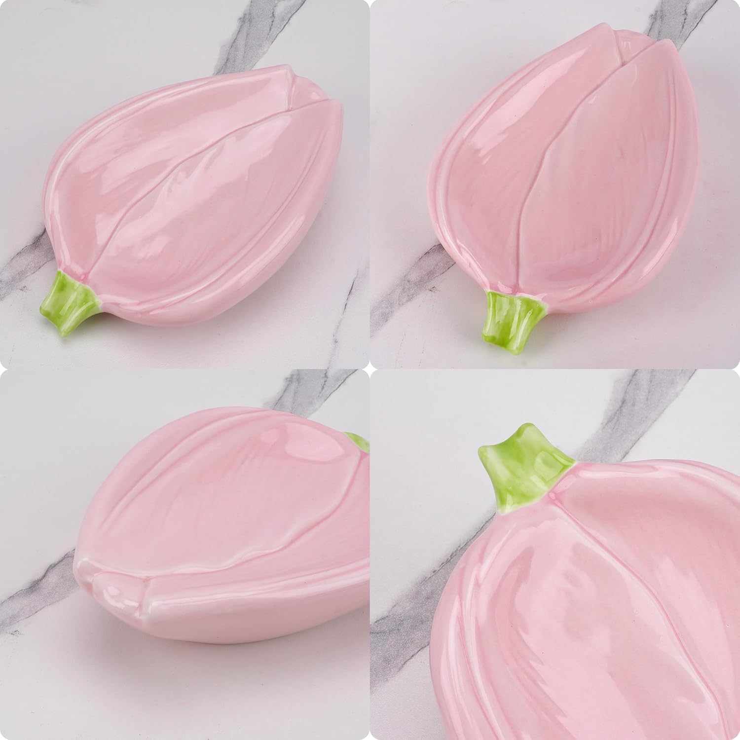 Ceramics Rose Soap Dish Holder