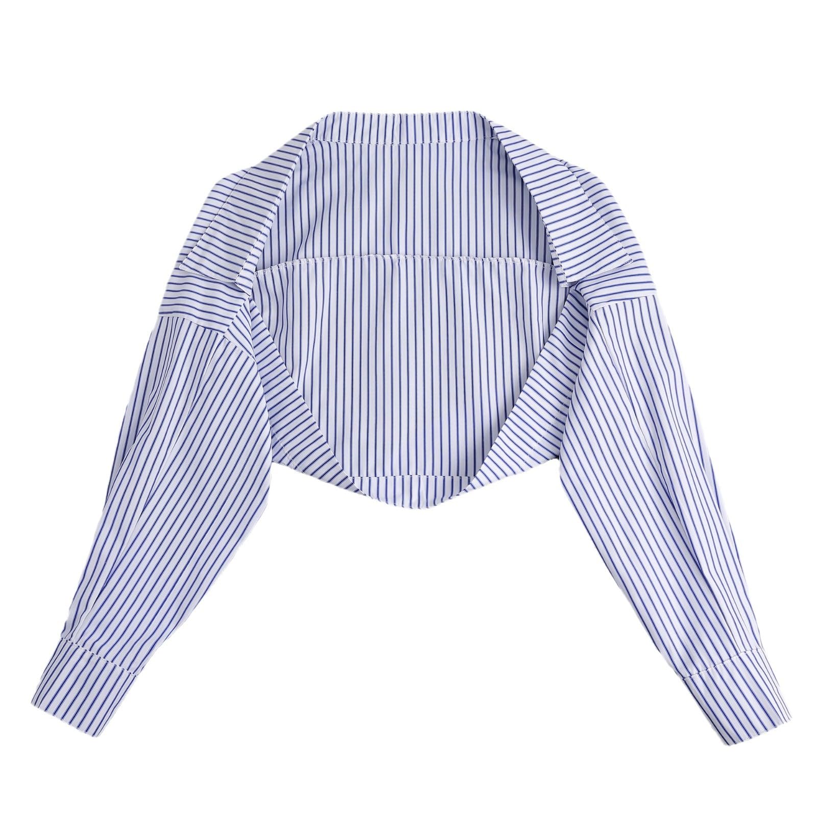 Fake Collar Long Sleeves Detachable Blouse False Collar Half Shirt Blouse Collar