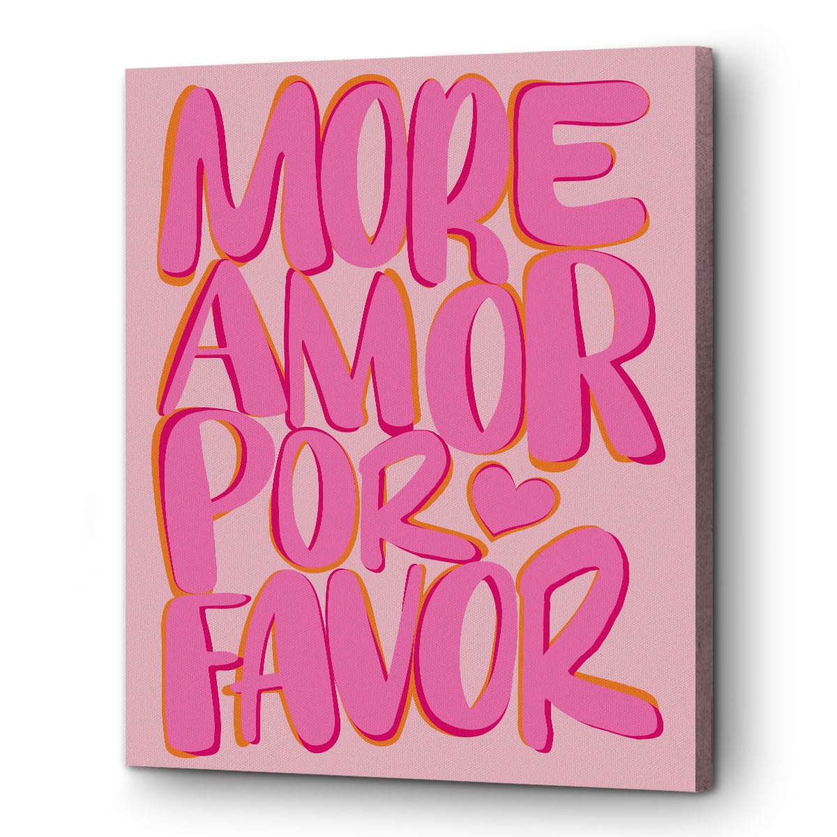 Love Quote Framed Preppy Canvas Wall Art Aesthetic Poster