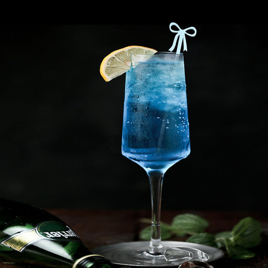 Coquette 20 pcs Bow Drink Stirrers, Acrylic Drink Stirs for Bow Themed Party Decoration