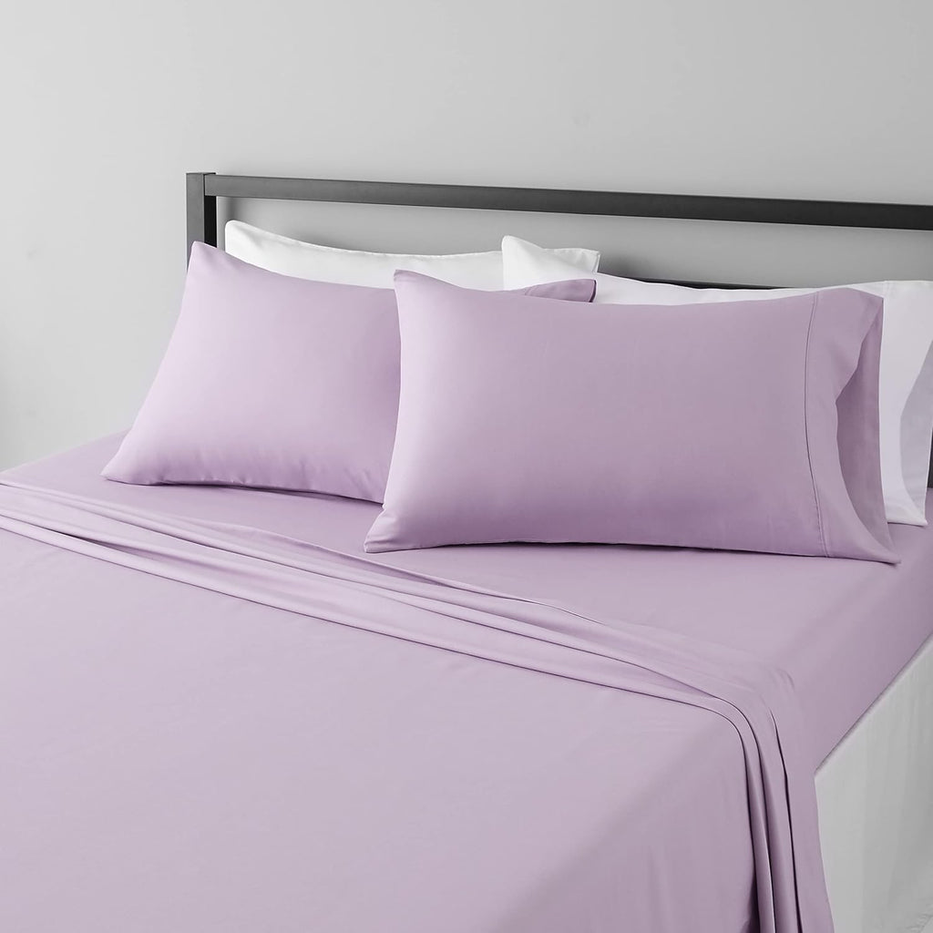 Lightweight Super Soft Easy Care Wrinkle Free Microfiber 3 Piece Bed Sheet Set with 14-Inch Deep Pockets Bedding