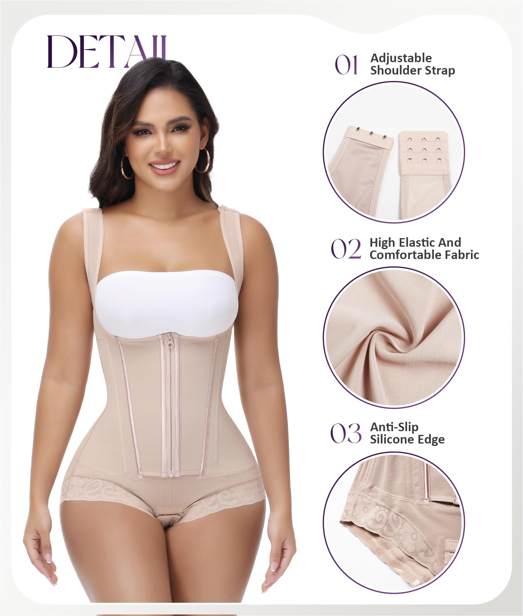 Shapewear Tummy Control Body Shaper Girdles Post Surgery Compression Garment