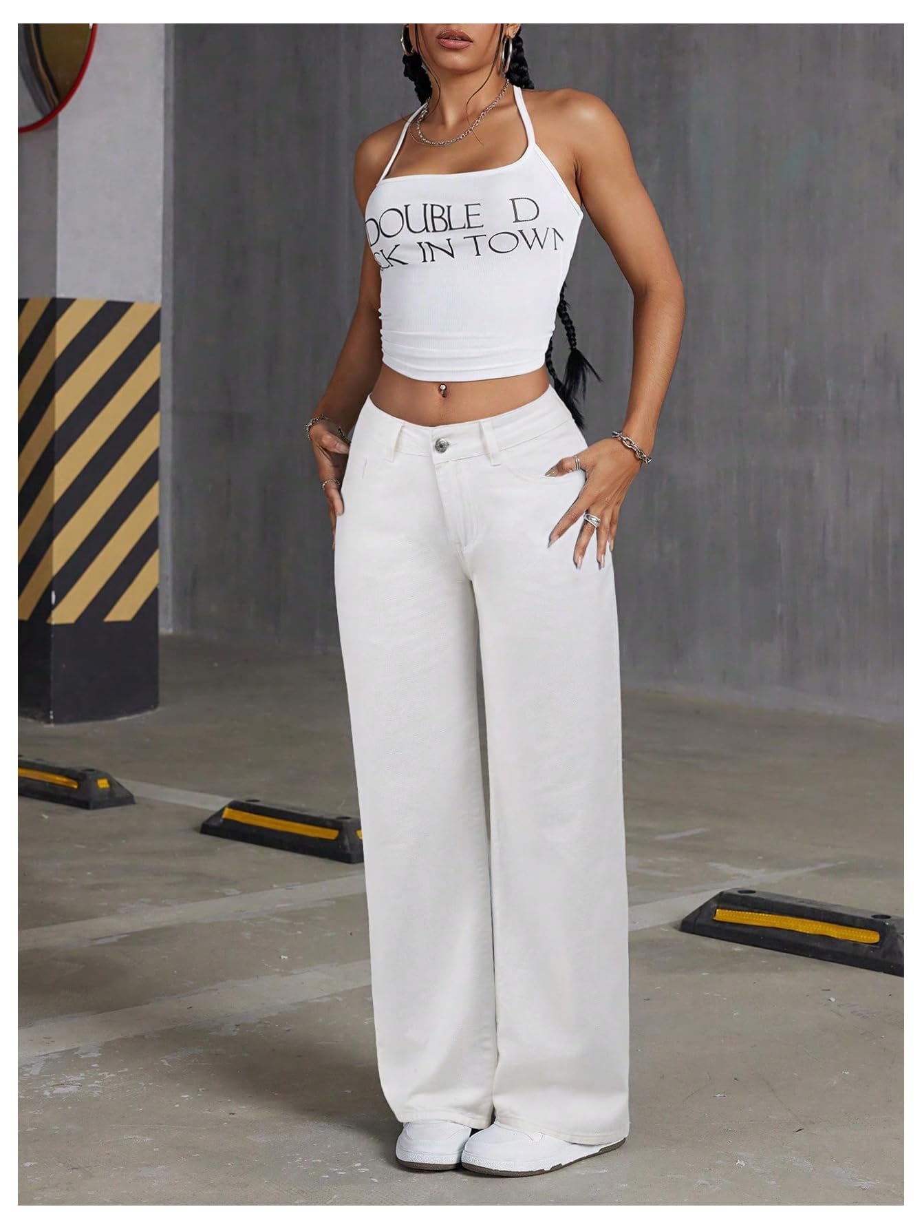 Women's Bowknot Embroidery Jeans - Y2k Straight Leg Boyfriend Denim Pants